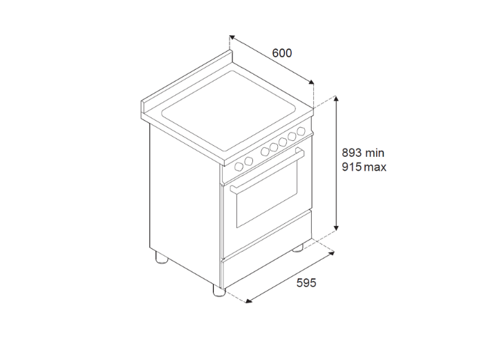 60 cm 4-burner electric oven | Bertazzoni